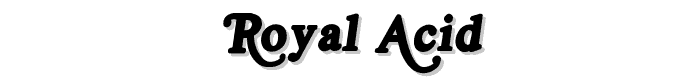 Royal Acid font